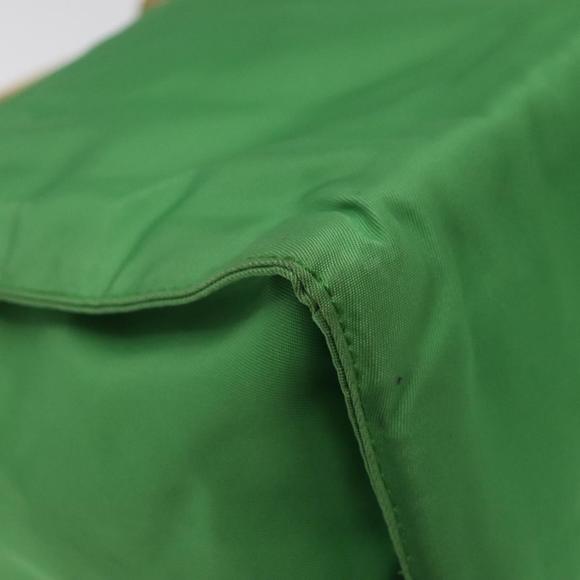 PRADA Hand Bag Nylon Green Gold Auth EC012 - Picture 16 of 16
